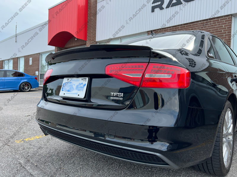 2013-2016 Audi A4 B8.5 Trunk Spoiler V Style (Black)