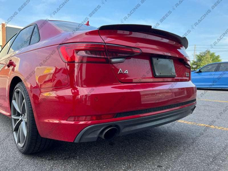 2017-2022 Audi A4/S4 B9 Trunk Spoiler V Style (Black)