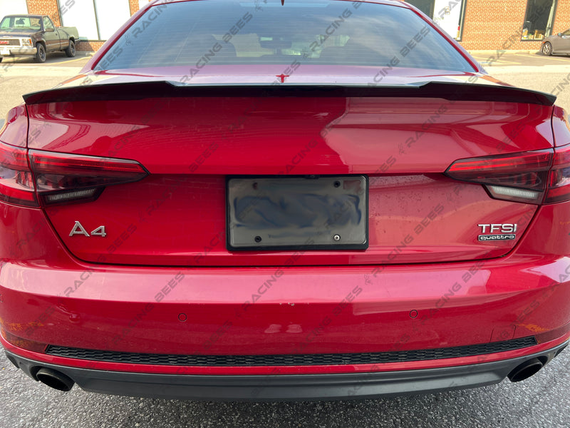 2017-2022 Audi A4/S4 B9 Trunk Spoiler V Style (Black)