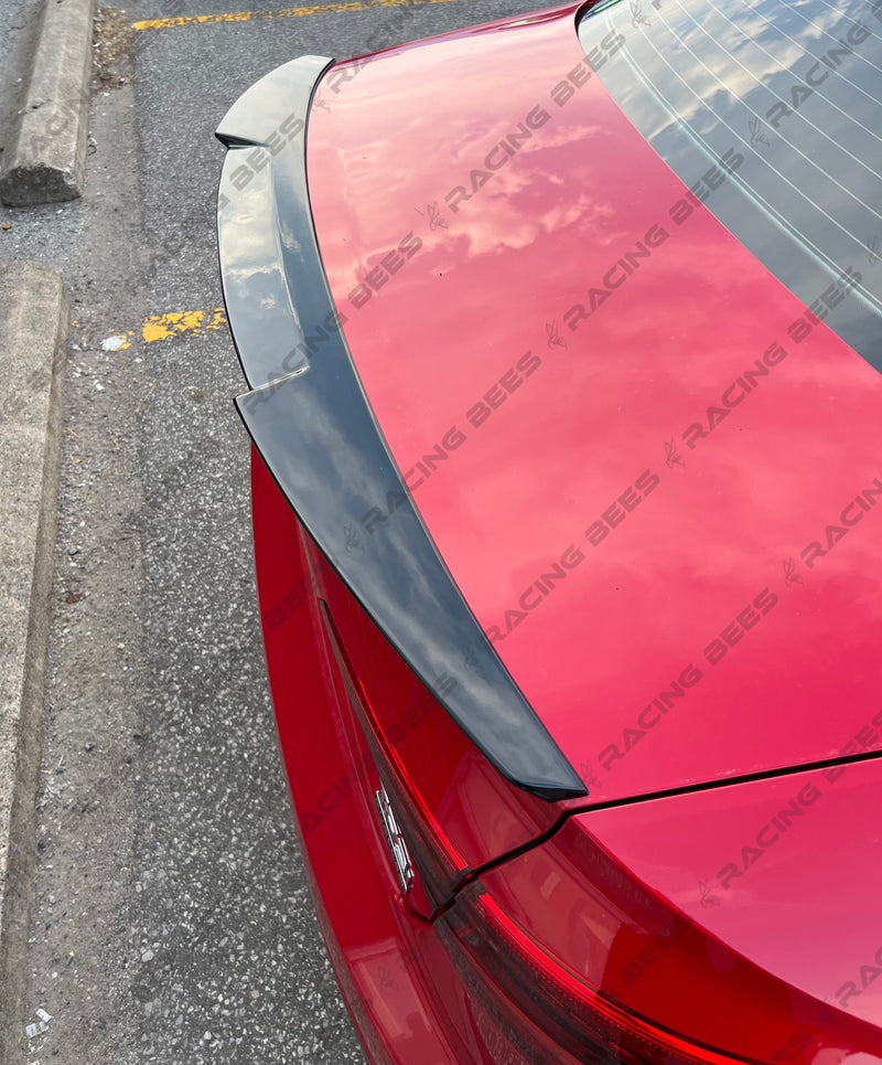 2017-2022 Audi A4/S4 B9 Trunk Spoiler V Style (Black)