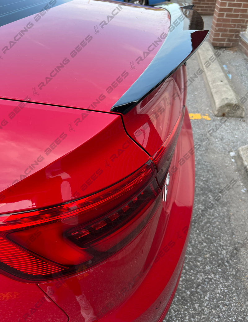 2017-2022 Audi A4/S4 B9 Trunk Spoiler V Style (Black)