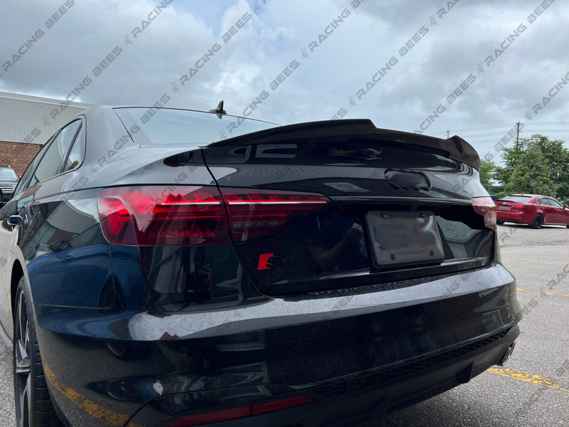 2017-2023 Audi A4/S4 B9/B9.5 Trunk Spoiler P1 Style (Black)