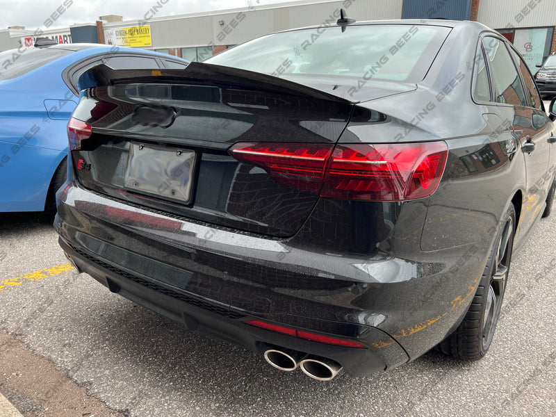 2017-2023 Audi A4/S4 B9/B9.5 Trunk Spoiler P1 Style (Black)