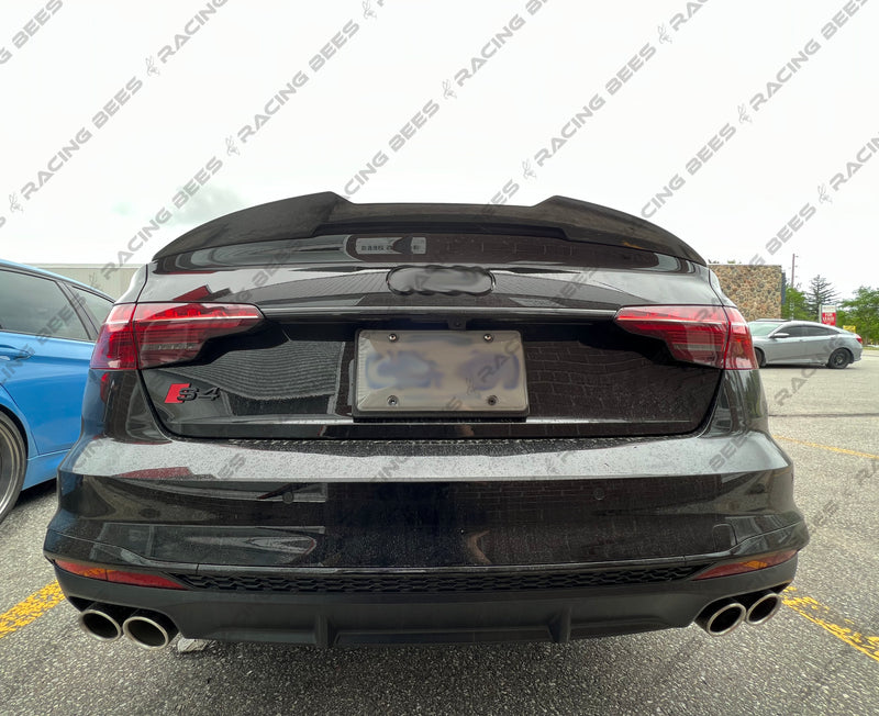 2017-2023 Audi A4/S4 B9/B9.5 Trunk Spoiler P1 Style (Black)