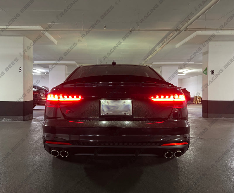 2017-2022 Audi A4/S4 B9/B9.5 Trunk Spoiler High Kick Style (Black)