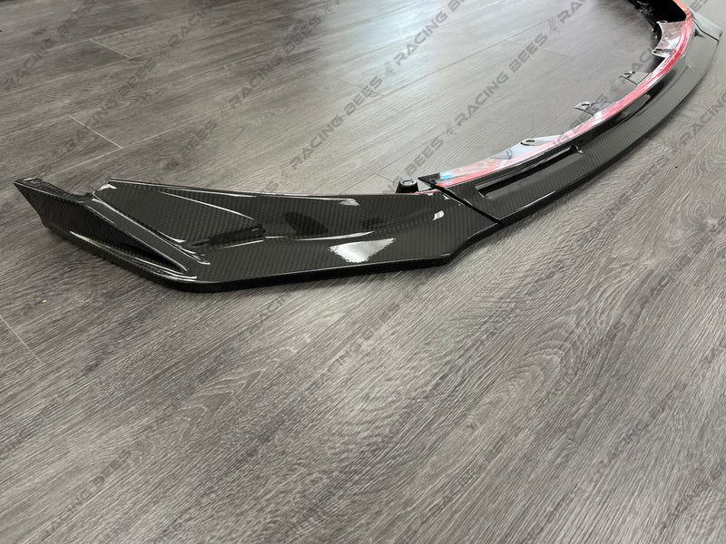 2021+ BMW G80/G82 V Style Front Bumper Lip (Carbon Fiber)