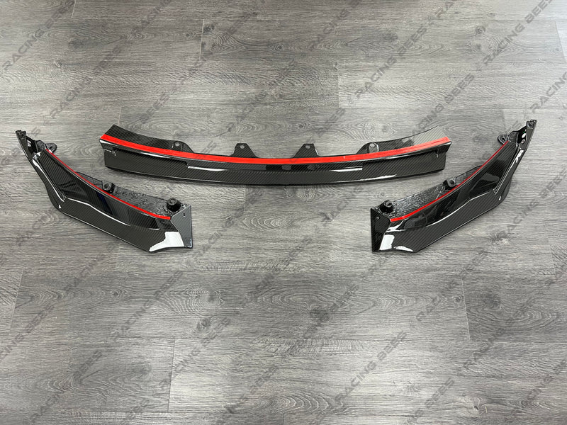 2021+ BMW G80/G82 V Style Front Bumper Lip (Carbon Fiber)