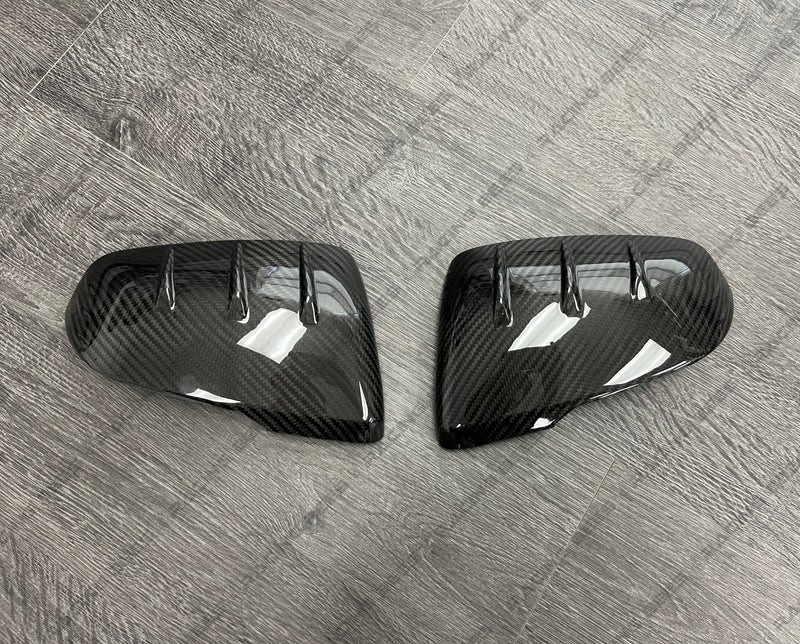 2020+ Toyota Supra/BMW A90/X1/X2/2 Series Gran Coupe/Z4 G29 Side Mirror Caps MT Style (Carbon Fiber)