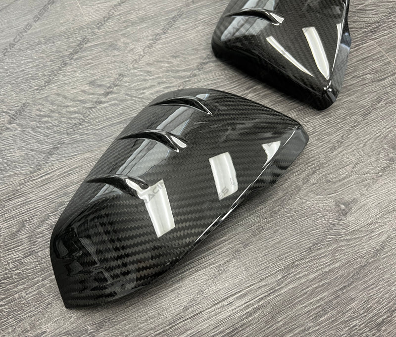 2020+ Toyota Supra/BMW A90/X1/X2/2 Series Gran Coupe/Z4 G29 Side Mirror Caps MT Style (Carbon Fiber)