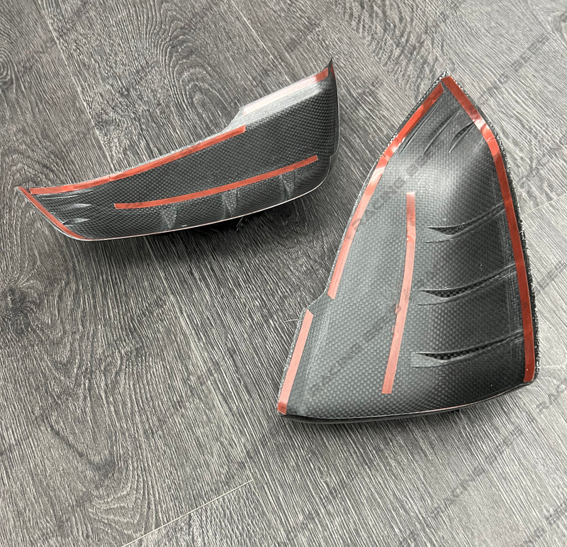 2020+ Toyota Supra/BMW A90/X1/X2/2 Series Gran Coupe/Z4 G29 Side Mirror Caps MT Style (Carbon Fiber)