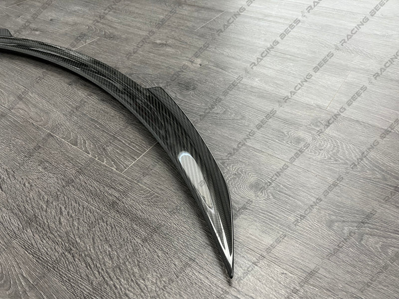 2015-2020 Mercedes-Benz C Class Coupe V Style Trunk Spoiler (Carbon Fiber)