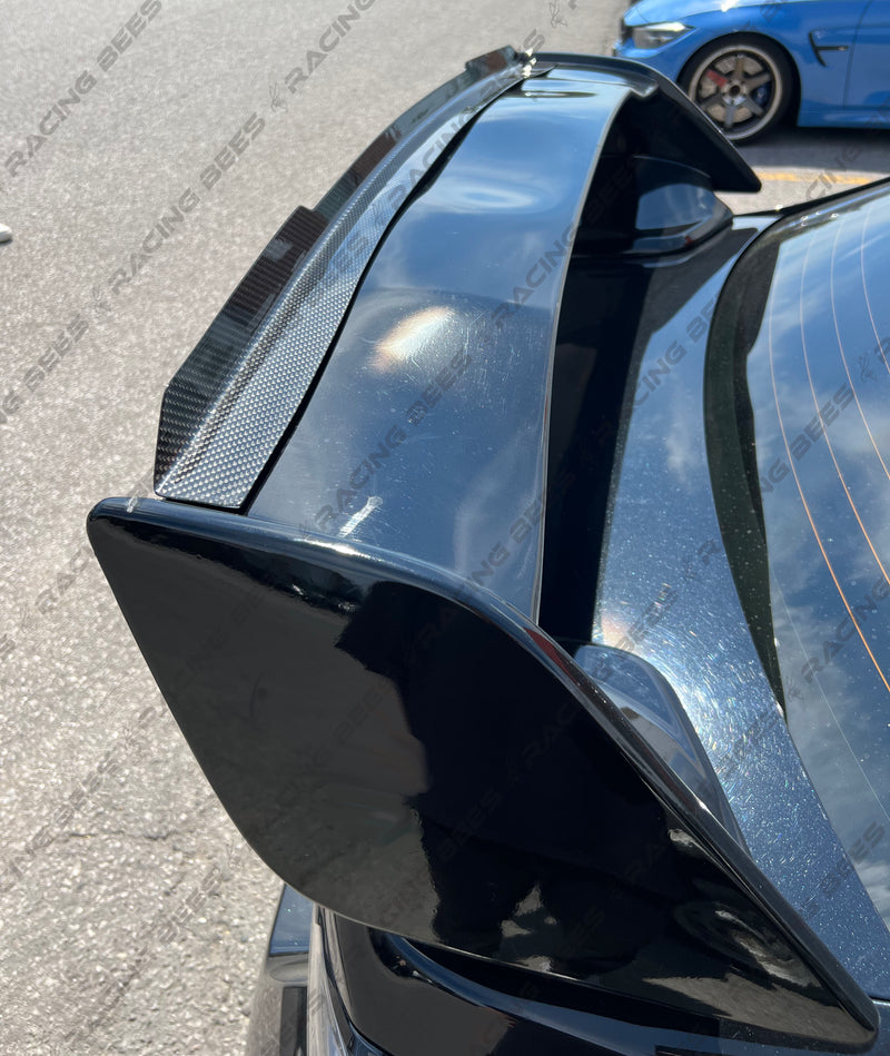 2015-2021 Subaru WRX/STI Gurney Flap Add-On For Factory OEM Trunk Spoiler V5 Style (Carbon Fiber)