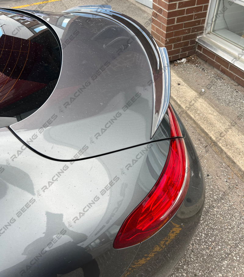 2015-2020 Mercedes-Benz C Class Coupe V Style Trunk Spoiler (Carbon Fiber)