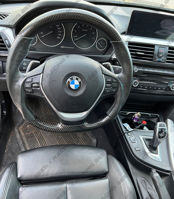 2012-2018 BMW F22/F23/F30/F32/F33/F36 3/4 Series Steering Wheel M-Performance Type 1 Style (Carbon Fiber)