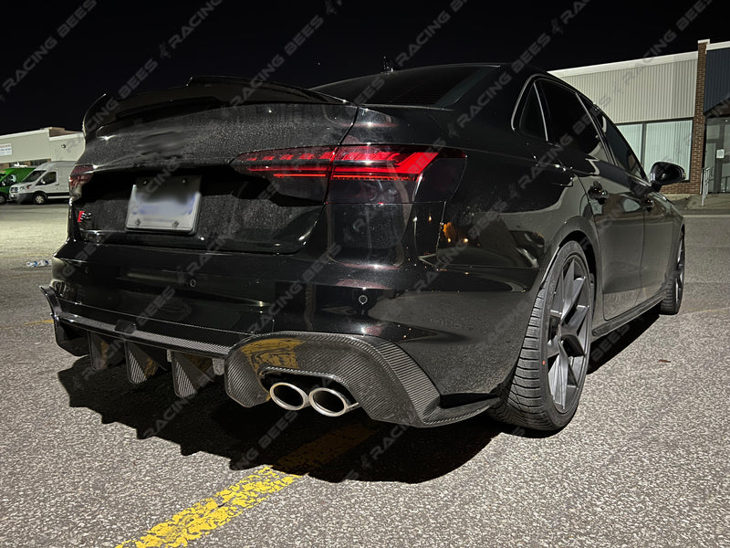 2020+ Audi B9.5 A4 S-Line/S4 BK Style Rear Diffuser (Carbon Fiber)