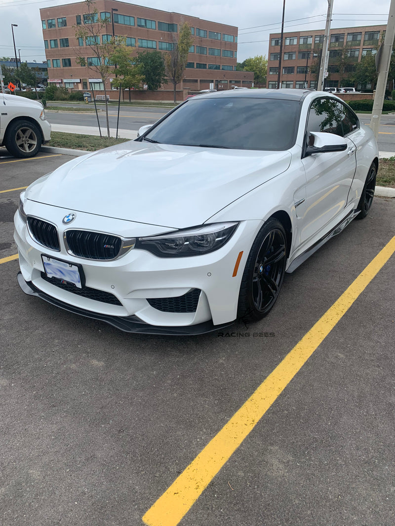 2015-2019 BMW F80/F82 M3/M4 PSM Style Front Bumper Lip (Carbon Fiber)