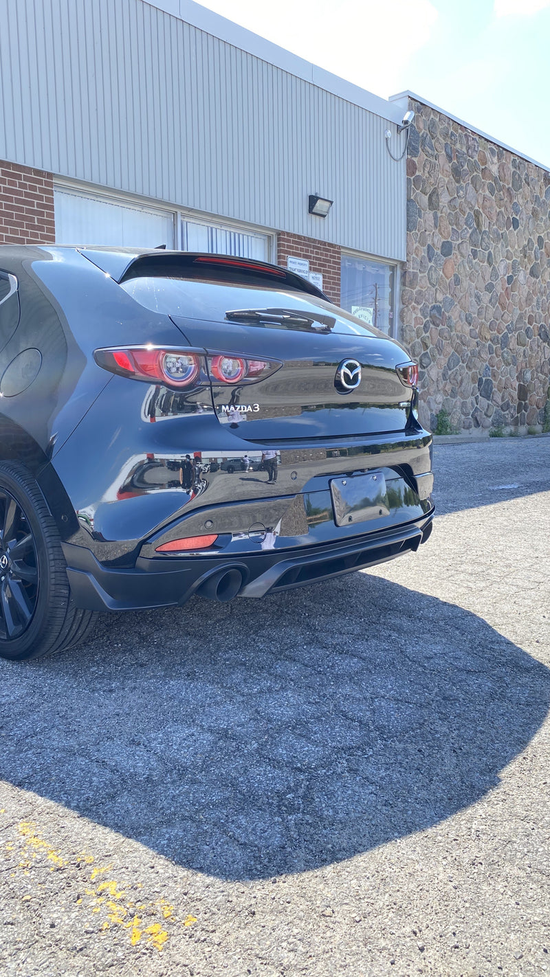 2019+ Mazda 3 Hatchback T Style Rear Bumper Lip/Diffuser