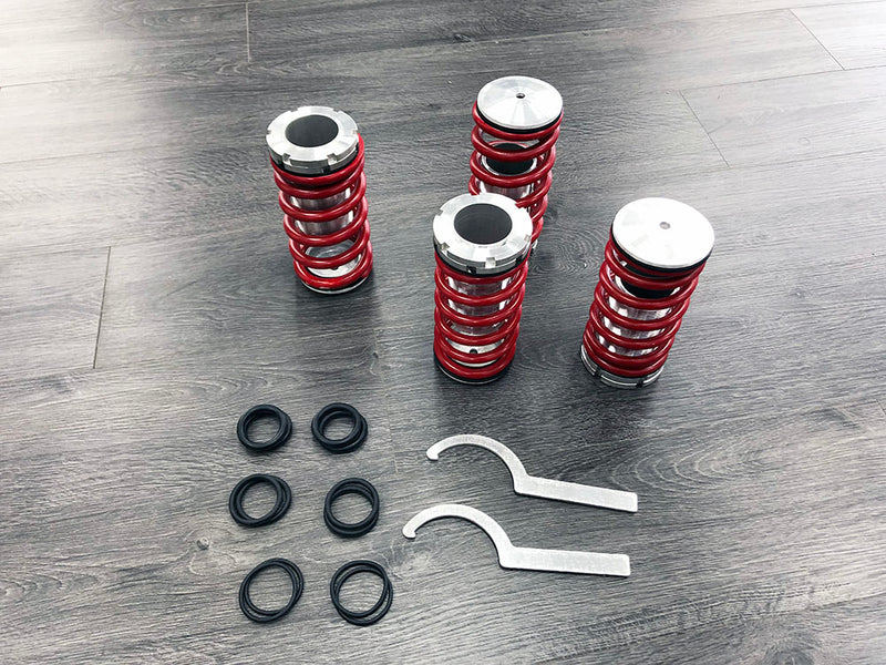 2001-2005 Honda Civic EM Red 1-3" Coilover Sleeves Kit