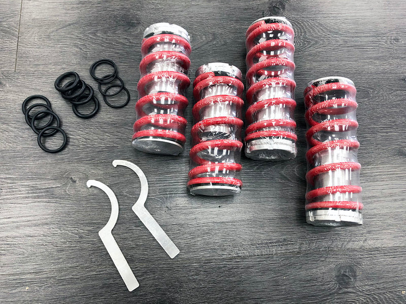 1998-2002 Honda Accord / 1997-2001 Honda Prelude  Red Coilover Sleeves Kit