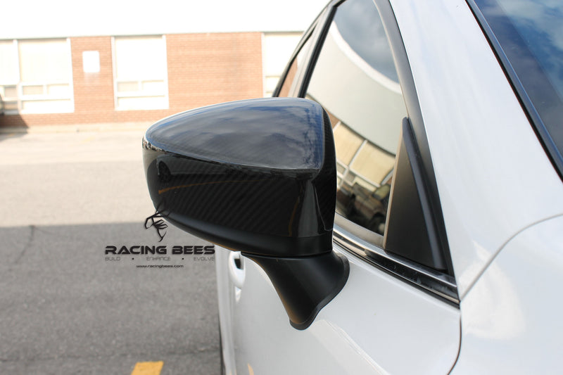 2014-2018 Mazda 3 Sedan/Hatchback OEM Style Mirror Covers (Carbon Fiber)