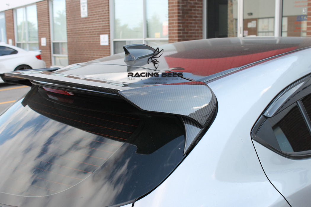 2014-2018 Mazda 3 Hatchback Z Style Trunk Spoiler (Carbon Fiber)