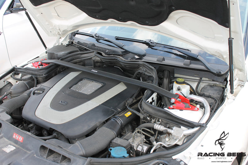 2008-2014 Mercedes-Benz C Class Coupe/Sedan Front Upper Engine Strut Tower Bar (Race Spec)