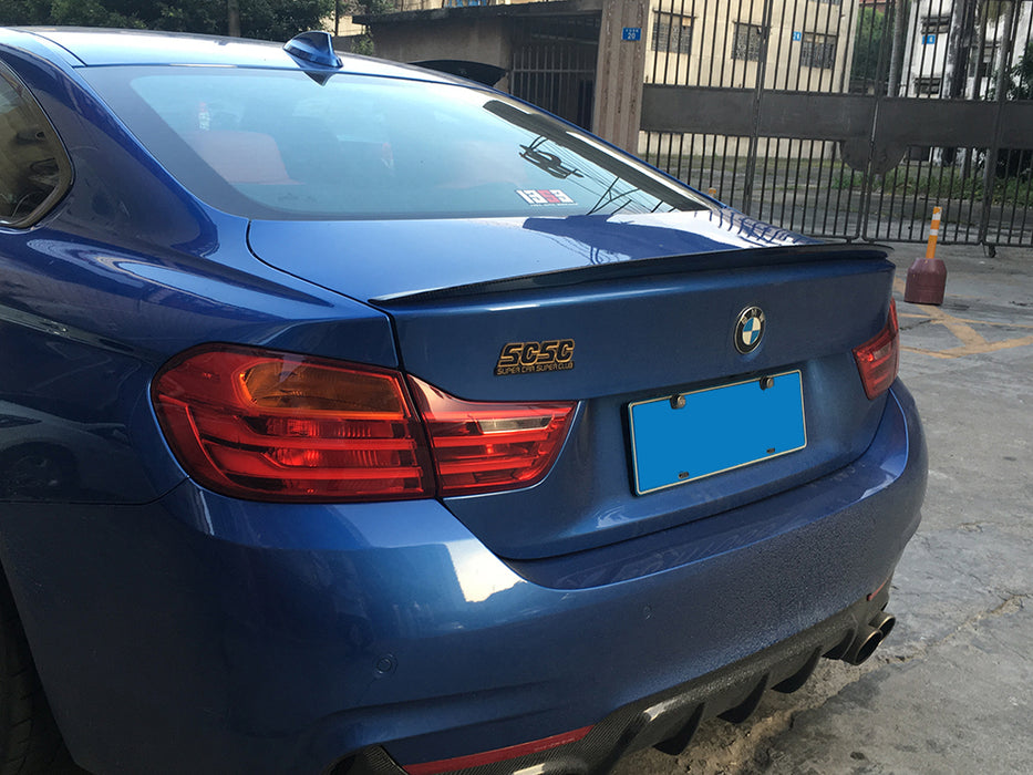 2014-2018 BMW F32 4 Series Trunk Spoiler Performance Style (Carbon Fiber)