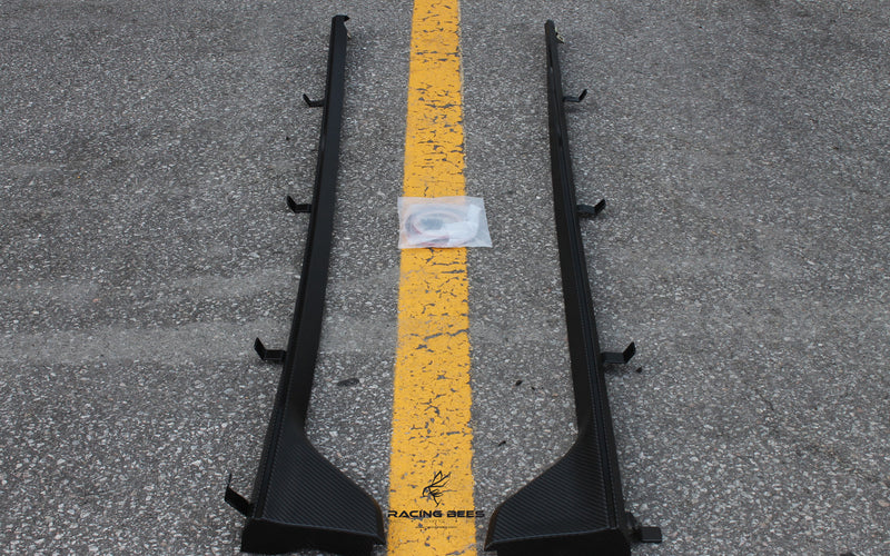 2016+ Honda Civic Sedan/Hatchback Type-R Style Side Skirts (Carbon-Look)