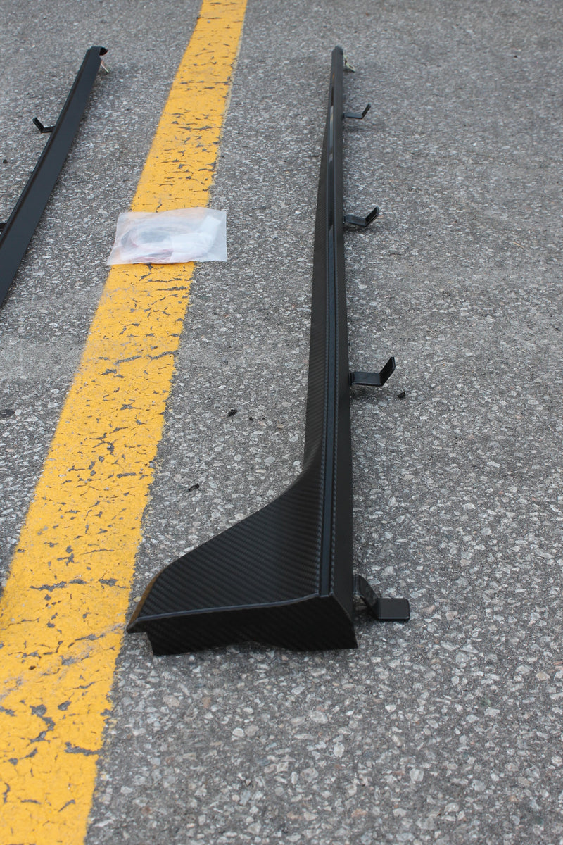 2016+ Honda Civic Sedan/Hatchback Type-R Style Side Skirts (Carbon-Look)