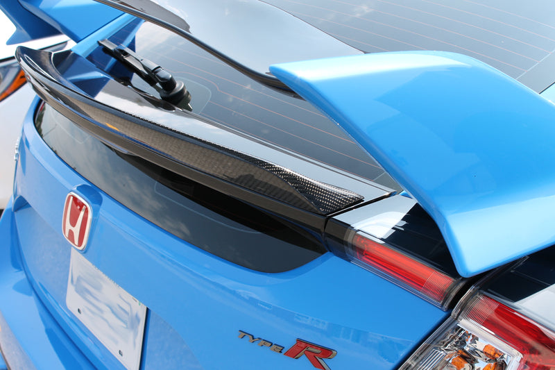 2017+ Honda Civic Hatchback/Type R D Style Trunk Spoiler (Carbon Fiber)