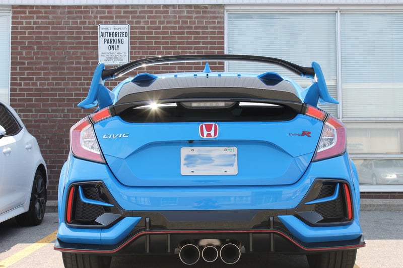 2017+ Honda Civic Hatchback/Type R D Style Trunk Spoiler (Carbon Fiber)