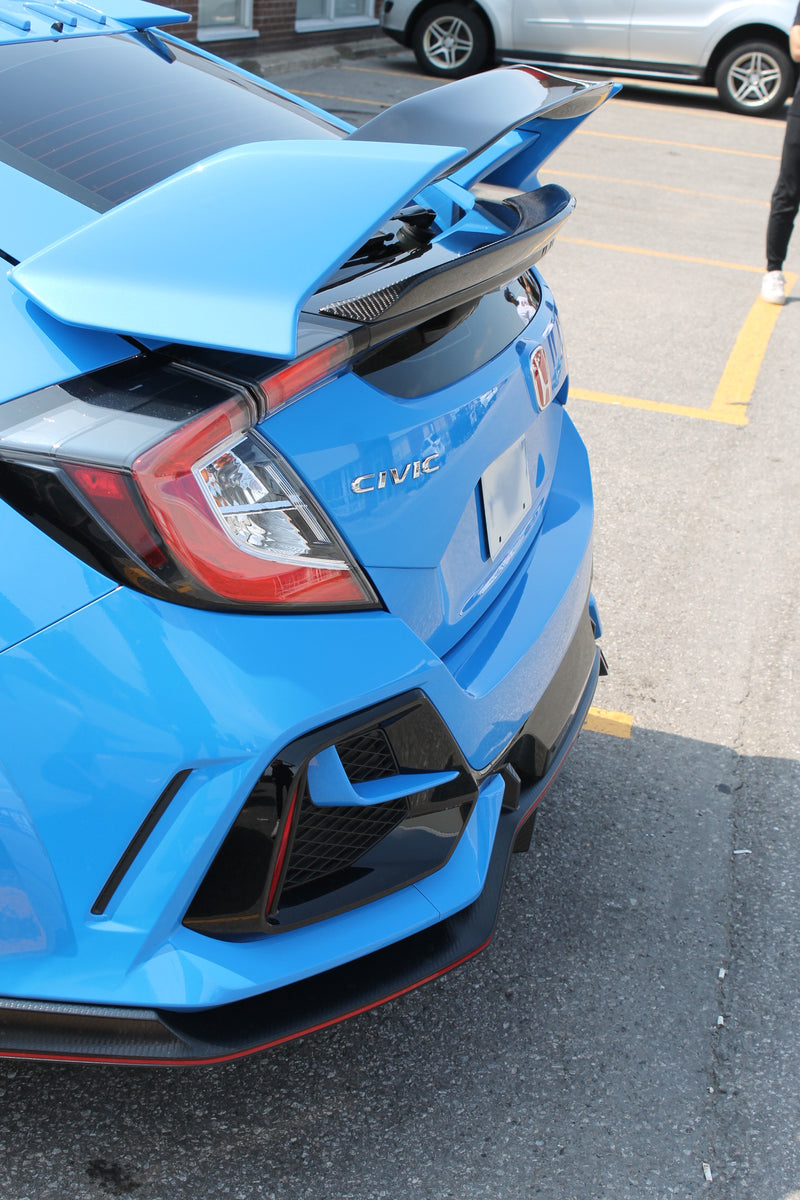 2017+ Honda Civic Hatchback/Type R D Style Trunk Spoiler (Carbon Fiber)