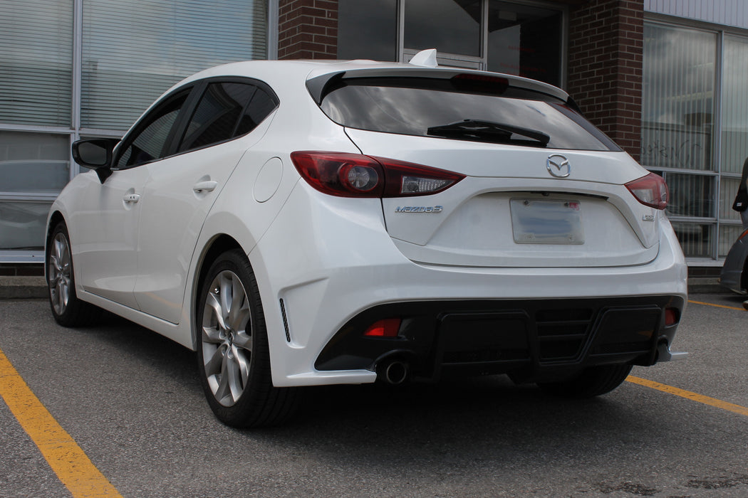Mazda M3 Rear 2014-2018 Mazda 3 Hatchback KS Style Rear Bumper — RACINGBEES