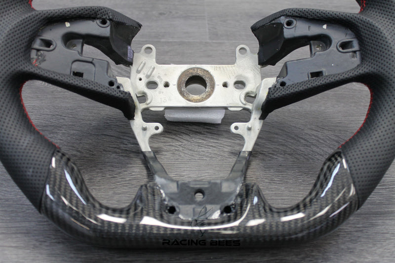 2016+ Honda Civic Steering Wheel R1 Concept Style (Carbon Fiber)