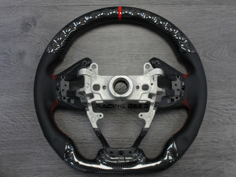 2016+ Honda Civic Steering Wheel R1 Concept Style (Carbon Fiber)