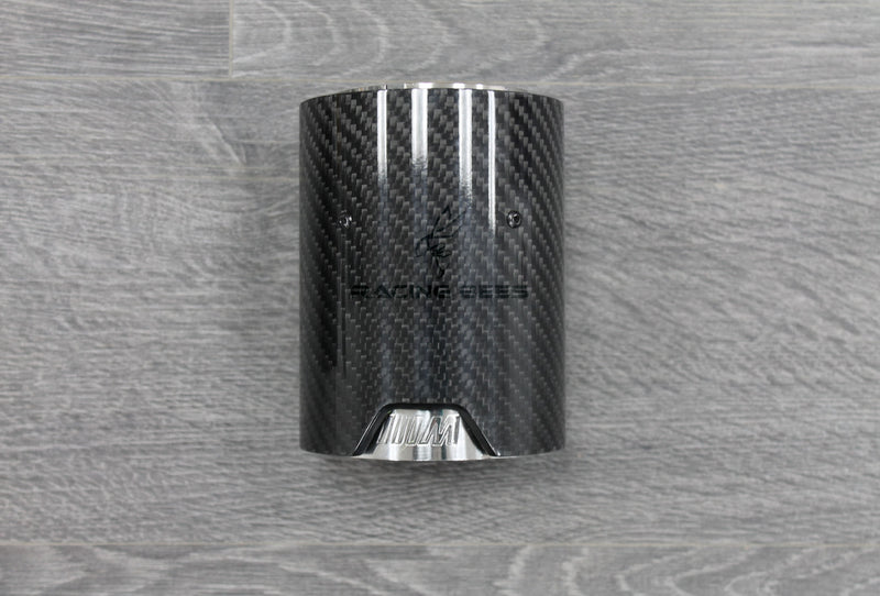 BMW M2/M3/M4 F8X Carbon Fiber M-Performance Stainless Steel - Single Exhaust Tip 1 Piece