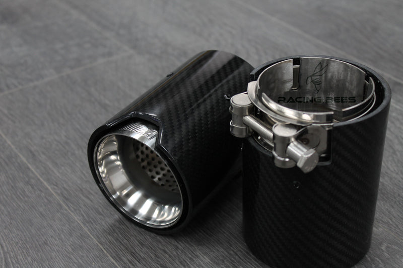 BMW M2/M3/M4 F8X Carbon Fiber M-Performance Stainless Steel - Single Exhaust Tip 1 Piece