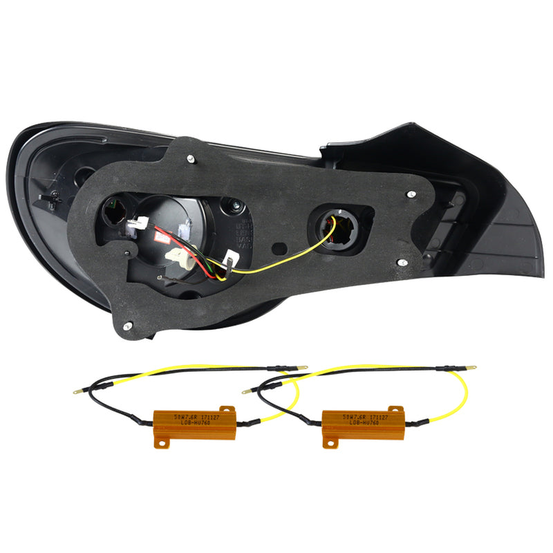 2012-2016 Scion FRS Subaru BRZ LED Tail Lights (Chrome Housing/Red Lens)