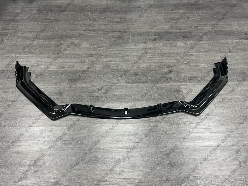 2017+ Infiniti Q60 V Style Front Bumper Lip (BLACK)