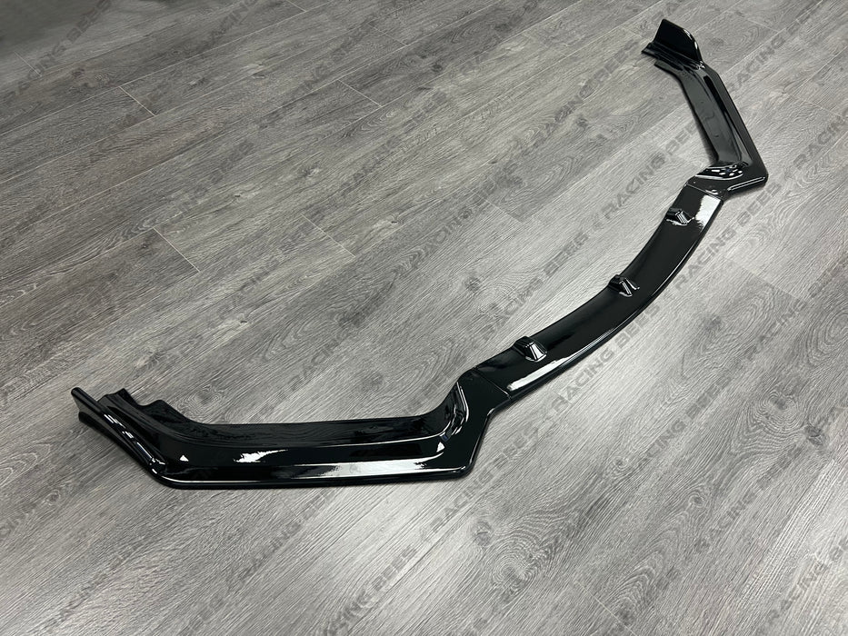 2017+ Infiniti Q60 V Style Front Bumper Lip (BLACK)