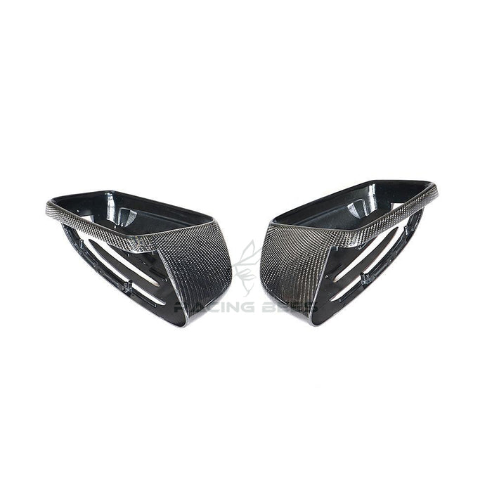 2011+ Mercedes-Benz A/C/E/S/CLA/CLS Class OEM Style Replacement Mirror Covers (Carbon Fiber)