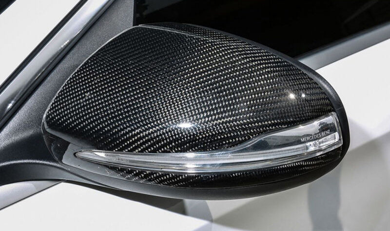 2015-2018 Mercedes-Benz C-Class/W213 E-Class/W222 S-Class Replacement Mirror Caps (Carbon Fiber)