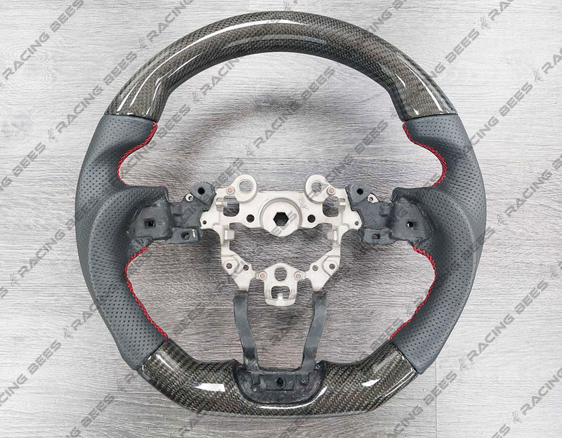 2017-2018 Mazda 3 Sedan/Hatchback Leather Steering Wheel (Carbon Fiber)