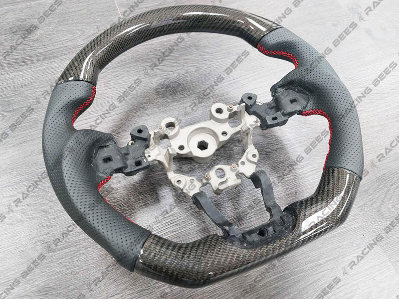 2017-2018 Mazda 3 Sedan/Hatchback Leather Steering Wheel (Carbon Fiber)