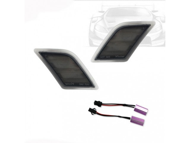 2008-2011 Mercedes-Benz C Class LED Side Marker Lights (Smoke)