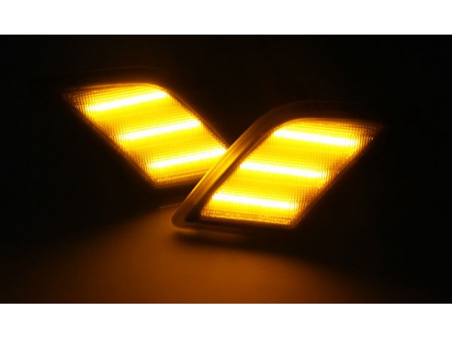 2008-2011 Mercedes-Benz C Class LED Side Marker Lights (Smoke)