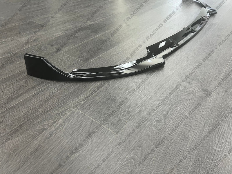 2019-2021 Mercedes-Benz C Class Sedan BR V2 Style Front Bumper Lip (BLACK)