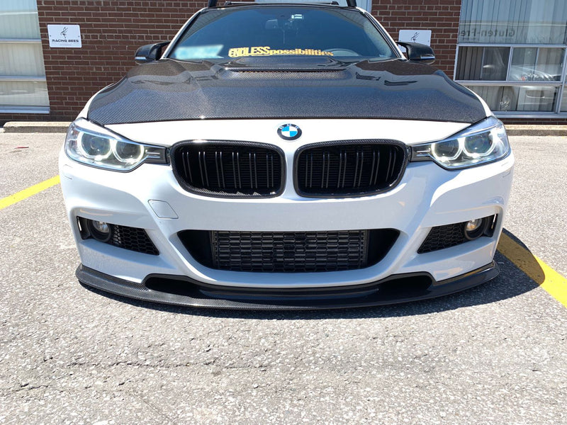 2012-2018 BMW F30 3 Series EXO Style Front Bumper Lip (Carbon Fiber)