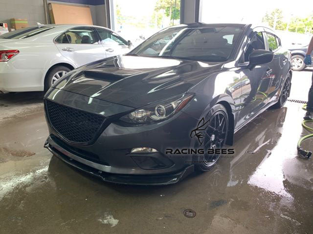 2014-2018 Mazda 3 Sedan/Hatchback MPS Style Hood (Carbon Fiber)