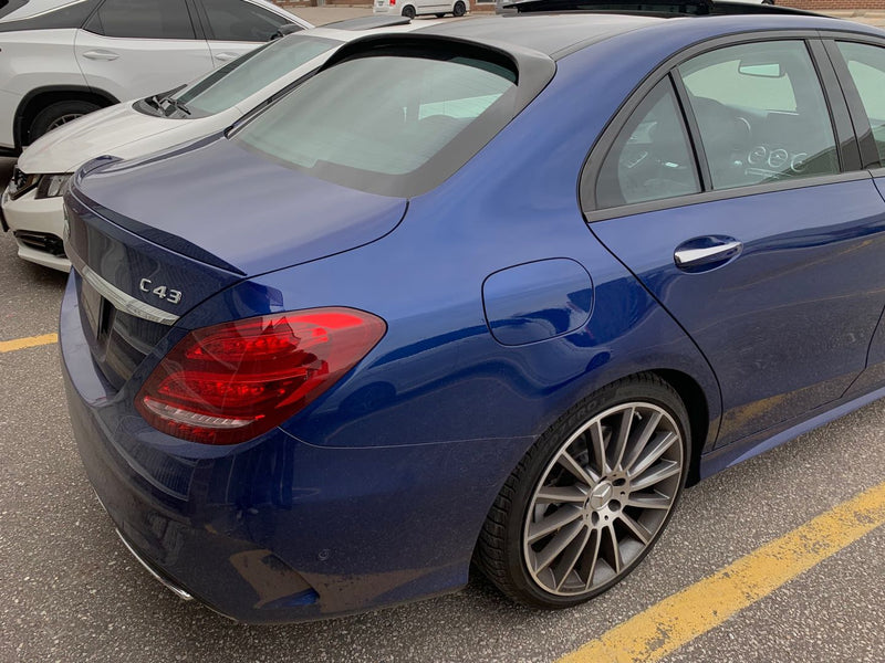 2015-2021 Mercedes-Benz C Class Sedan OEM Style Rear Roof Spoiler (Carbon Fiber)